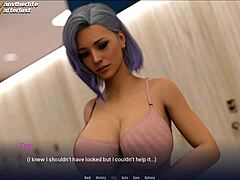 POV Tanpa Sensor: Bibi tiri matang menikmati permainan porno 3D