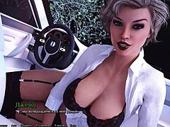 MILF peituda dá uma punheta e engole porra em pornô 3D