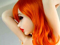 Boneka Seks Rambut Merah Ibu Mendapatkan Makeover