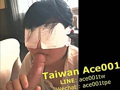 MILF taïwanaise avec de gros seins et un gros cul enregistre un orgasme éjaculateur