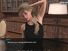 Adolescente loira britânica com uma bunda deslumbrante desfruta de sexo na biblioteca pública na parte 4 da minha série de jogabilidade quente