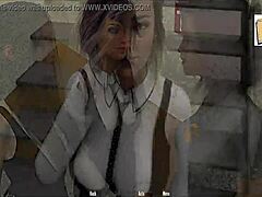 شخصيات أنيمي ميلف ناضجة في لعبة ثلاثية الأبعاد مشحونة جنسياً