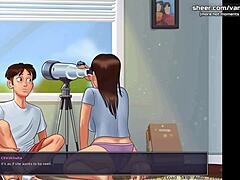 Compilation di scene di sesso hot con una biondina minuta in un gioco cartoon.