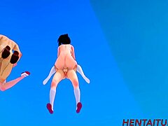 Bakugou Katsuki und Todoroki Shoto schließen sich in einer wilden 3D-Hentai-Animation zusammen
