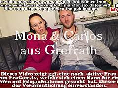 Amateurpaar filmt sich beim Casting mit reifer deutscher Frau