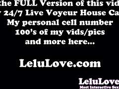 Lelu Loves exibe sua saia sedutora e tem uma sessão solo intensa em um show de câmera ao vivo