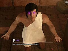 Urutan sensual Lara Crofts membawa kepada klimaks yang memuaskan dalam video hentai 3D ini