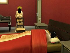 Hardcore 3D-porno med en gift kvinde fanget på onani af sin søn Gohan