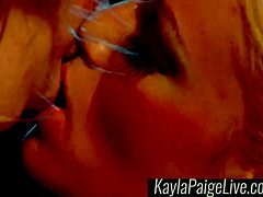 Lingerie-clad Kayla Paige and Cristamoore indulge in kinky lesbian femdom action