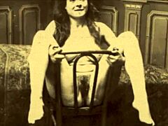 Vintage blowjobs og hårete fitter i Dark Lantern-underholdning med en moden kvinne
