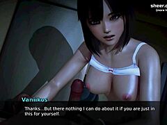 日本のポルノゲームでティーンフェイシャルと義理の妹のセックス