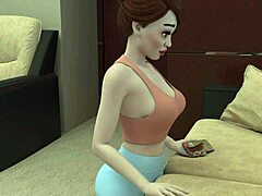 Animasi 3D HD dari bos futanari yang berhubungan seks dengan pramugari dalam adegan hentai yang panas