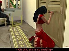 Indyjska MILF zdradza swojego męża z młodym mężczyzną w prawdziwym głosie Sims 4