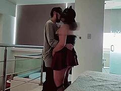 Hot Mexican wife indulges in a threesome with two older men at the CDMMX