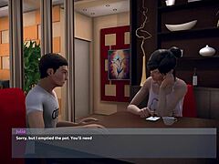 Mama matură a lui Kst într-un joc animat 3D